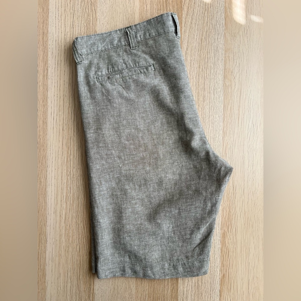 Bruno Washable Linen Blend Shorts Men’s 34 Classic Fit Gray - Picture 9 of 13